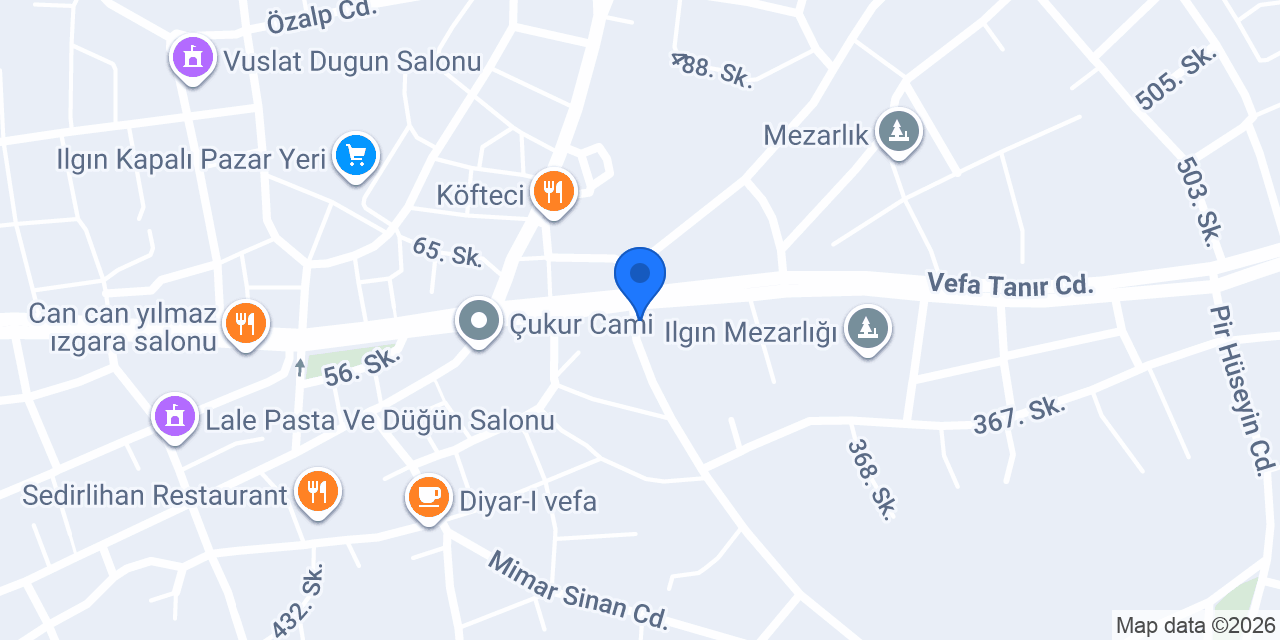 Koçak Veteriner Kliniği konumu
