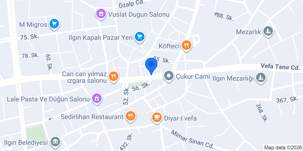 Akın Emlak Ilgın konumu