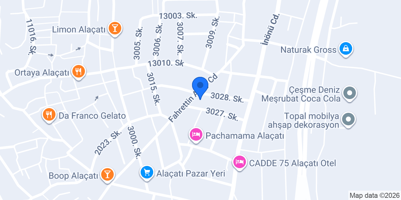 Art Alaçatı konumu