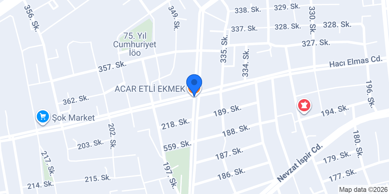 ACAR ETLİ EKMEK konumu