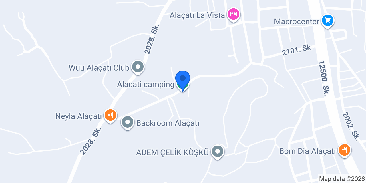 Alacati camping konumu
