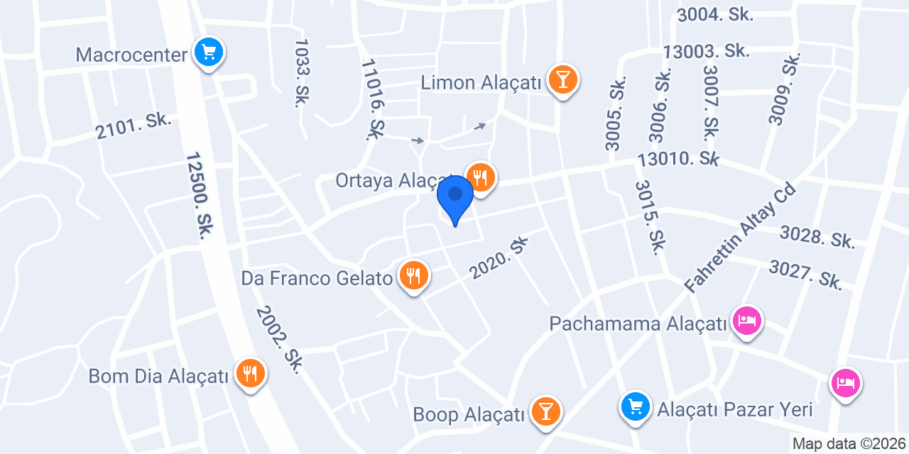 Adacan Otel Alaçatı konumu