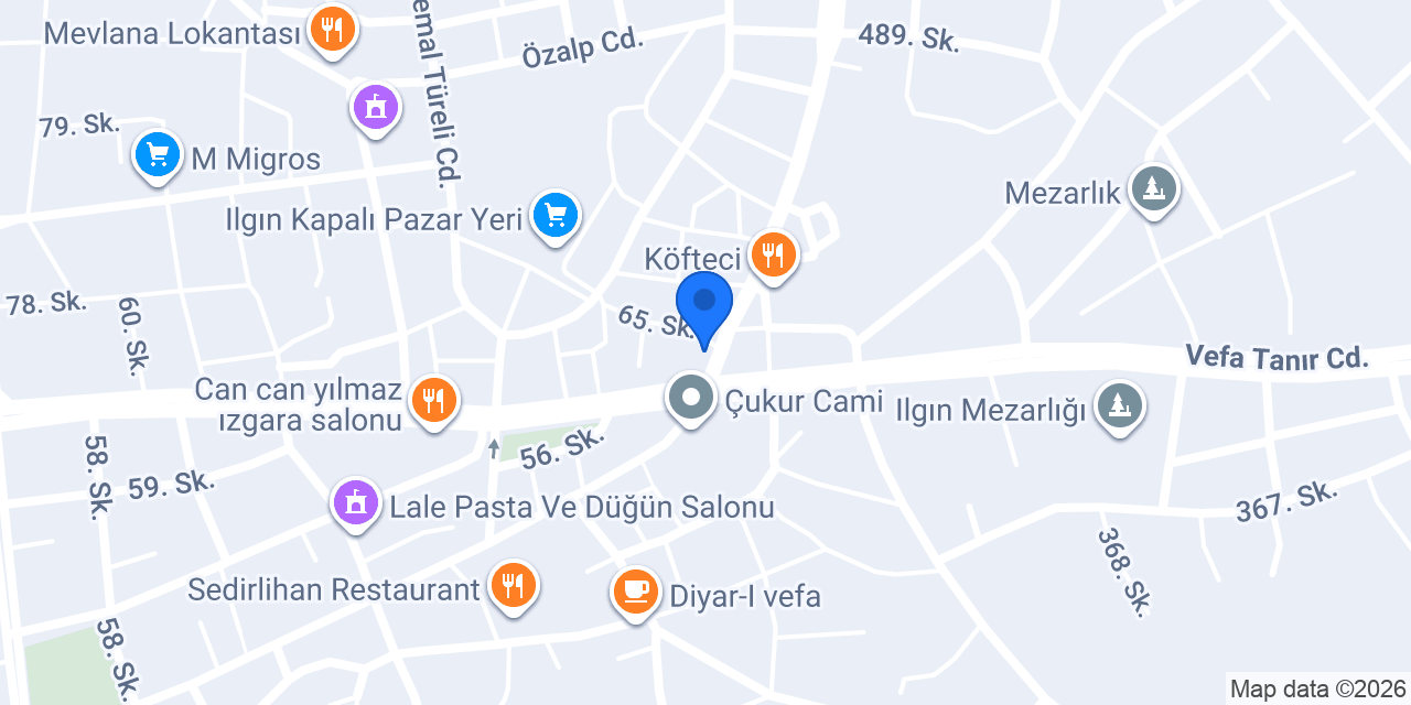 Zümrüt Et Şarküteri konumu
