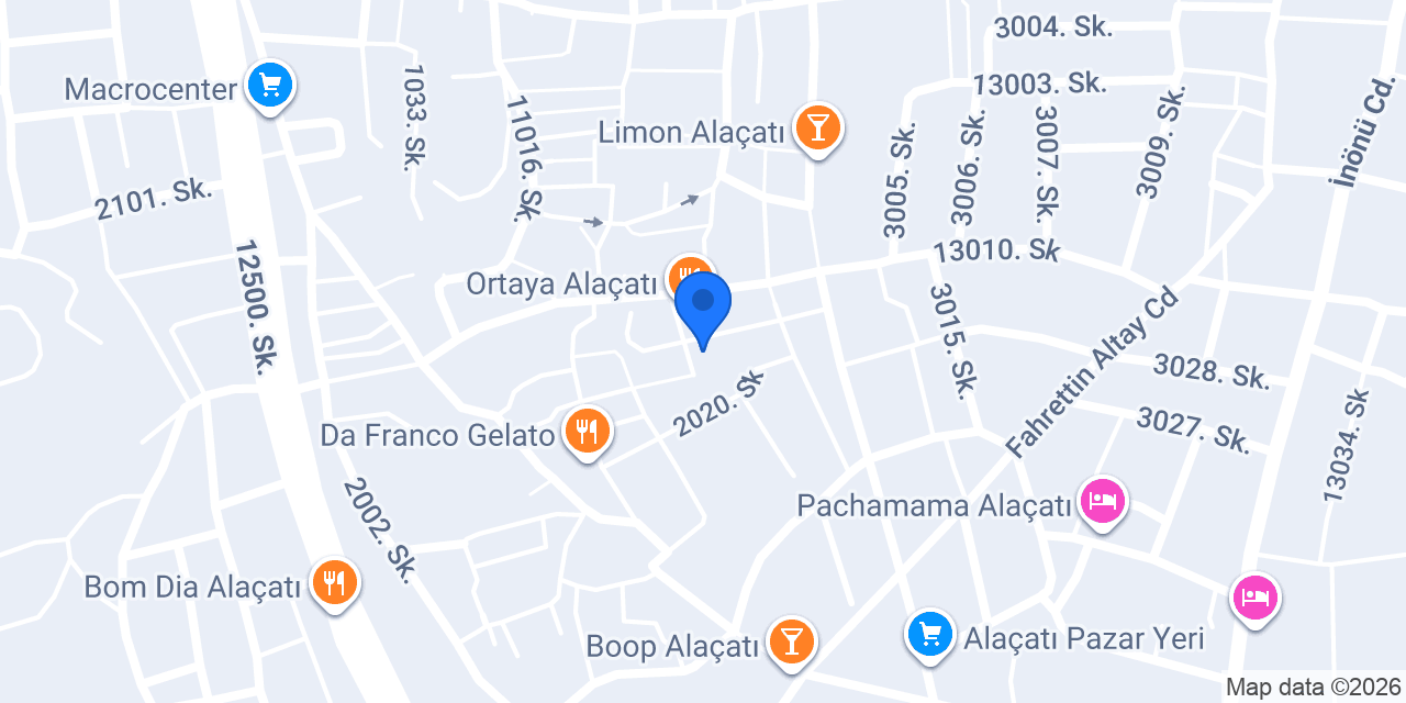Alacati Alaris Hotel konumu