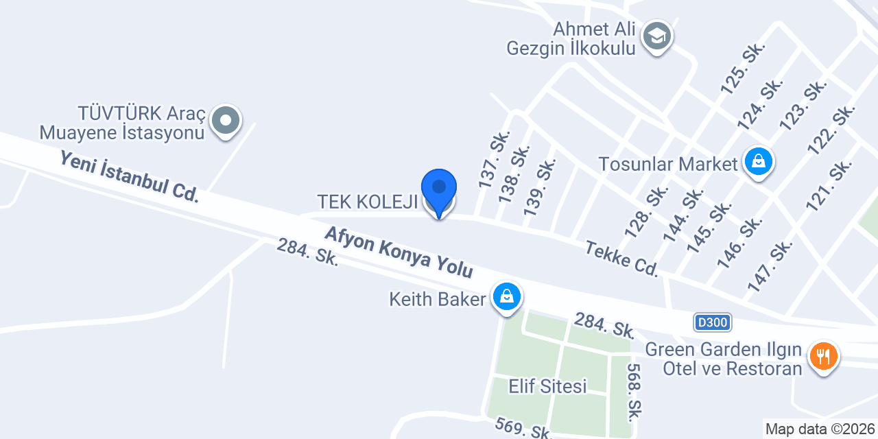 TEK KOLEJI konumu