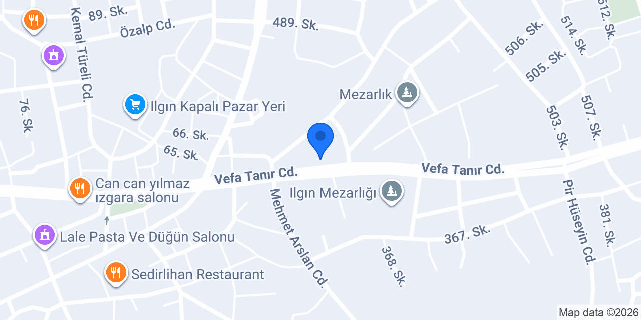 Ilgın mepa meşrubat ltd şti. konumu