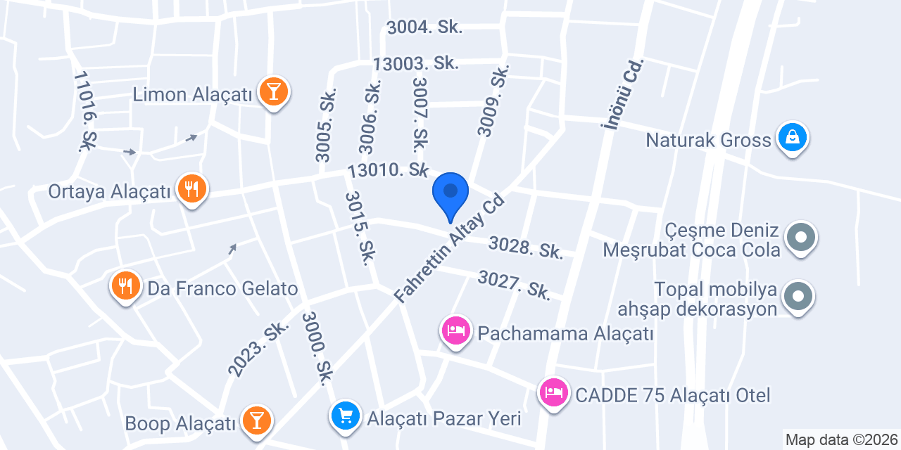 La'l Azure Alaçatı konumu
