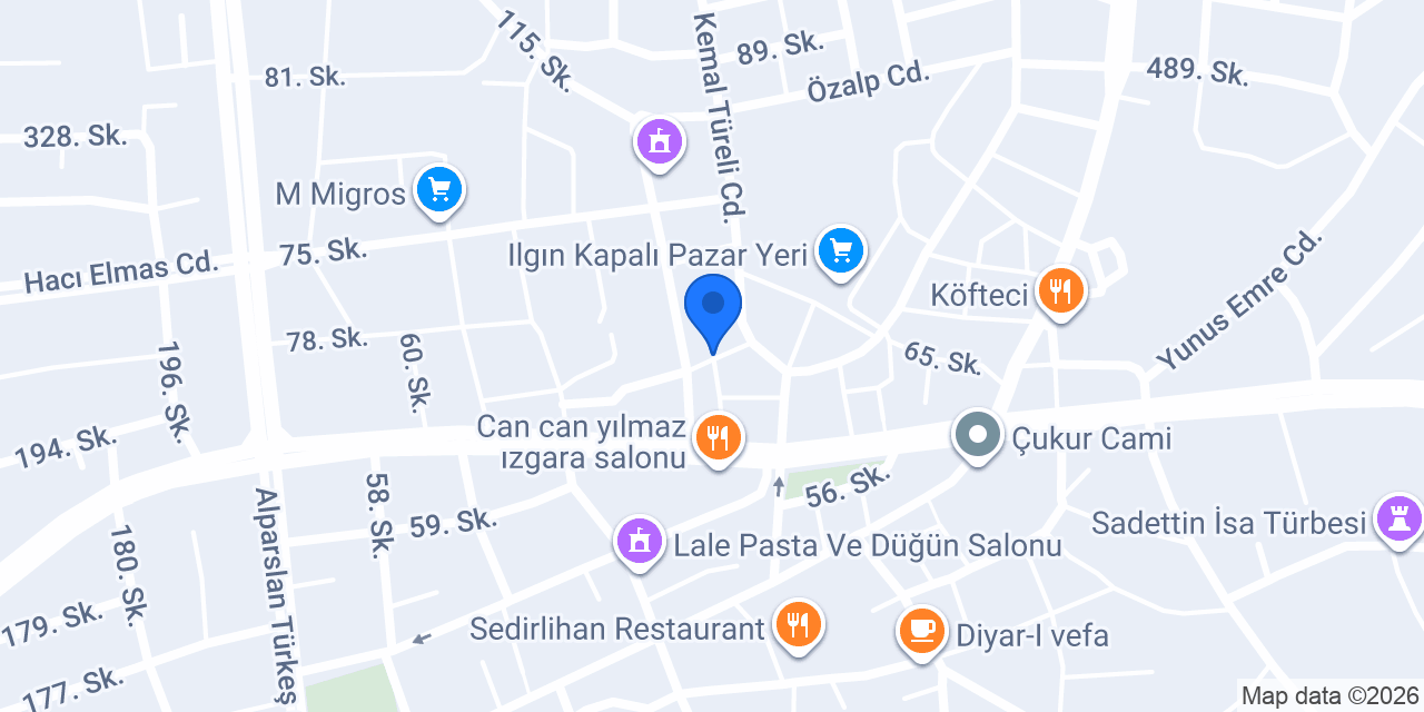 Sönmez motor konumu