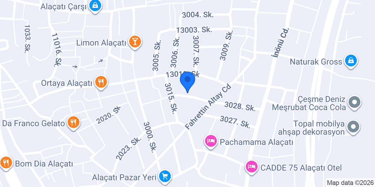 Alaçatı Hediyelik konumu