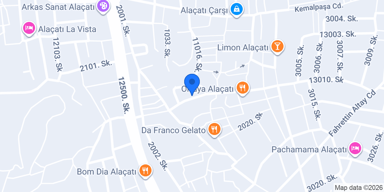 Unda Alaçatı konumu