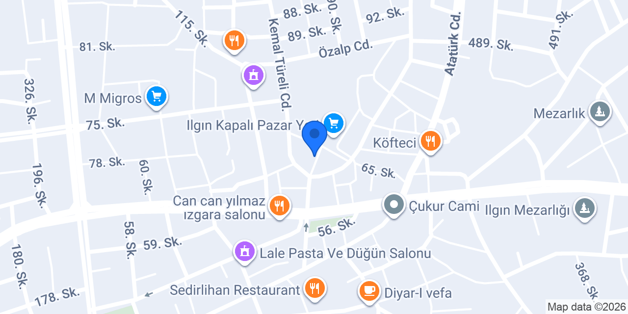 Şahin Home konumu