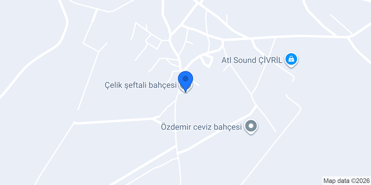 Çelik şeftali bahçesi konumu