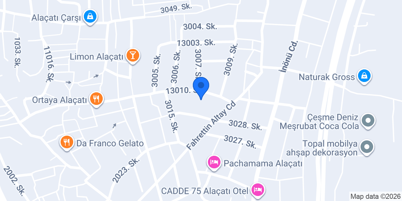 Wish Alaçatı Cafe & Bistro konumu