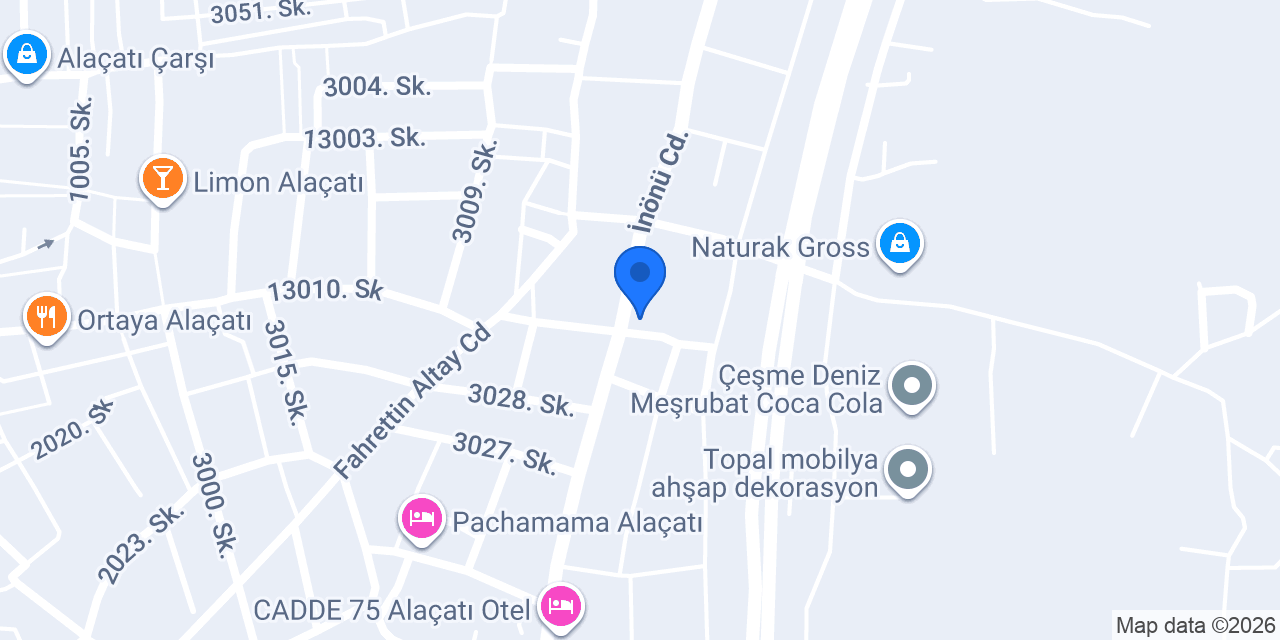 Ev Bharat Butique Hotel Alaçatı konumu