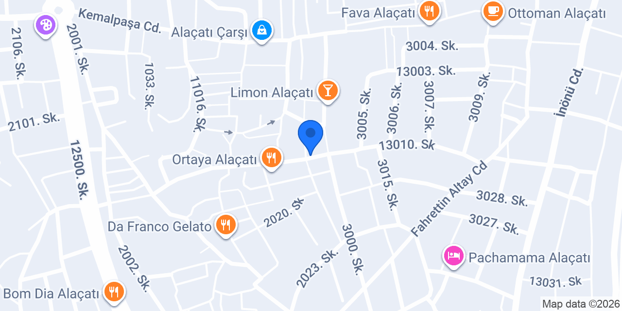 LEVLA PARIS Alaçatı konumu