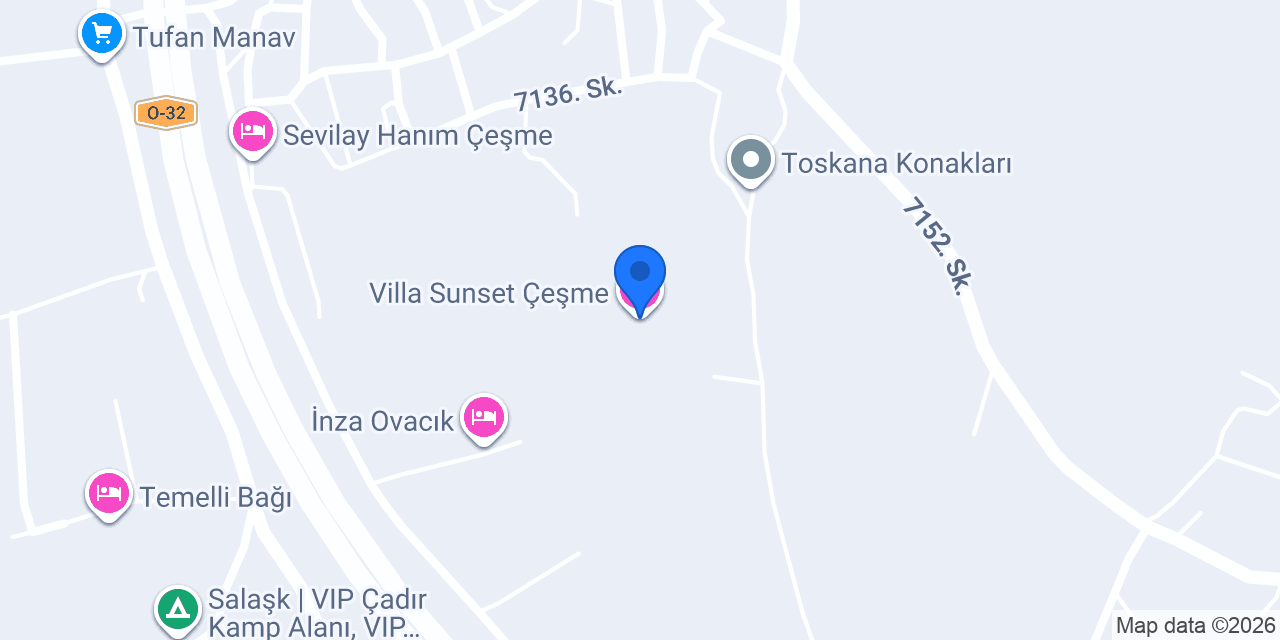 Villa Sunset Çeşme konumu