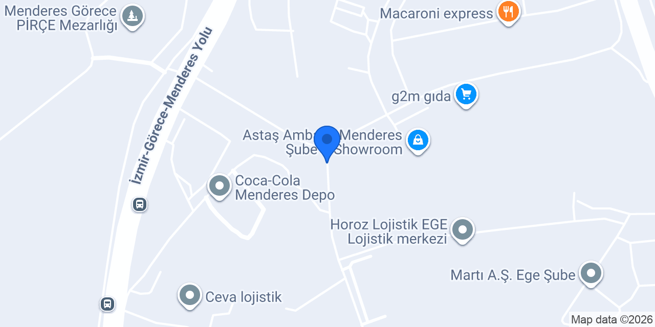 MELİSA A.Ş. MENDERES DEPO konumu