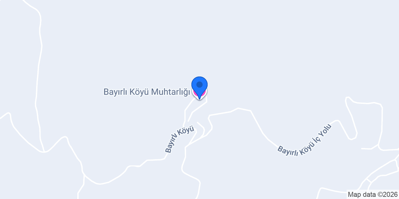 Bayırlı Köyü Muhtarlığı konumu
