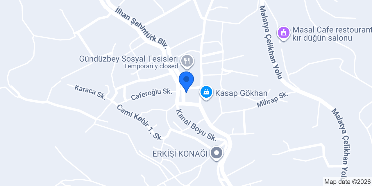 Ptt-gündüzbey Şubesi konumu
