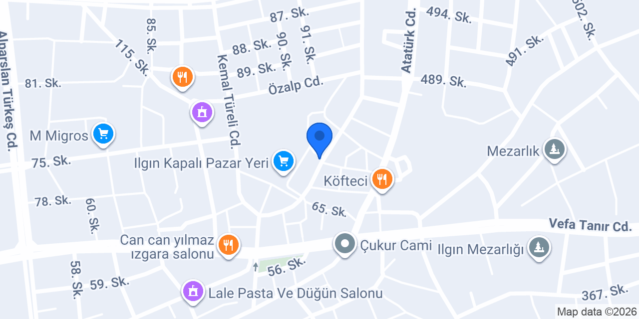 Bambi Yatak - Yakup Yılmaz Mobilya konumu