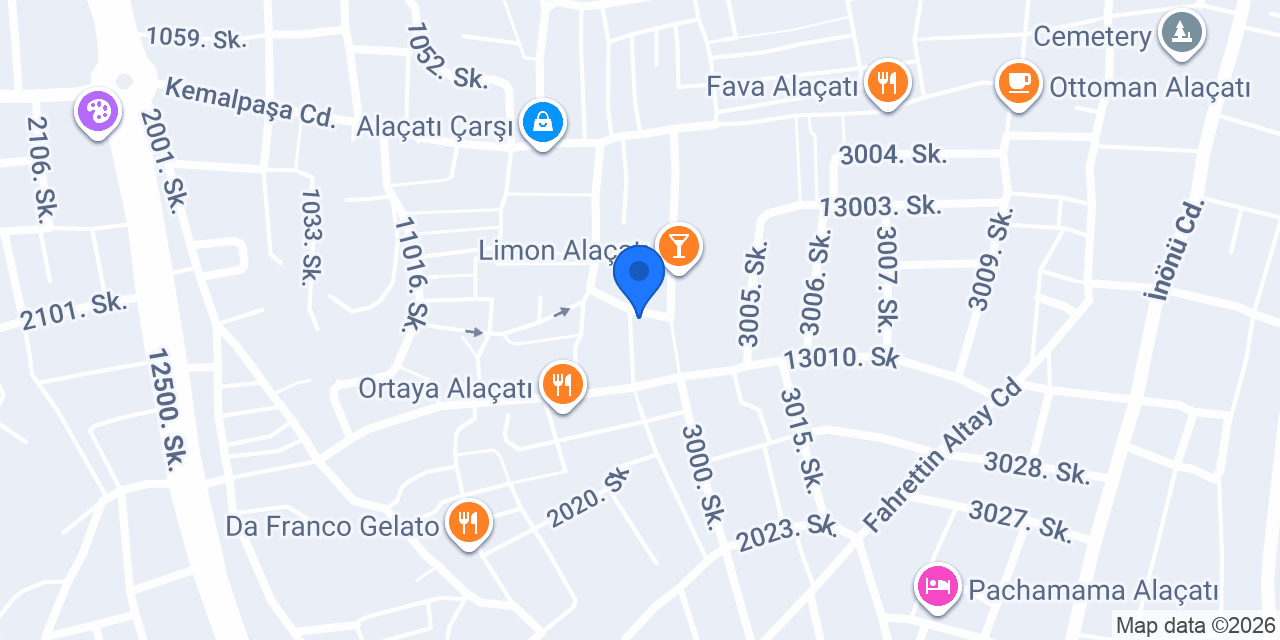 Cafe Wien Alaçatı konumu