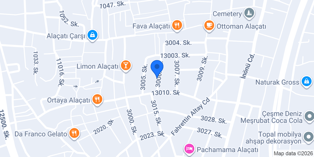 Pita Otel Alaçatı konumu