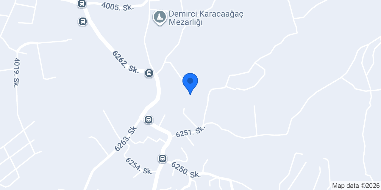 Demırcı İlkokulu konumu