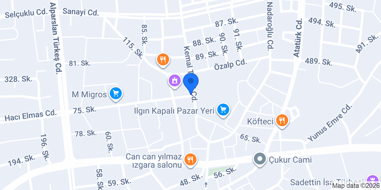 ILGIN BORALAR KÖMÜR İNSAAT konumu