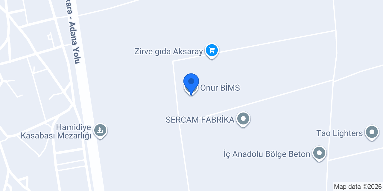 Onur BİMS konumu