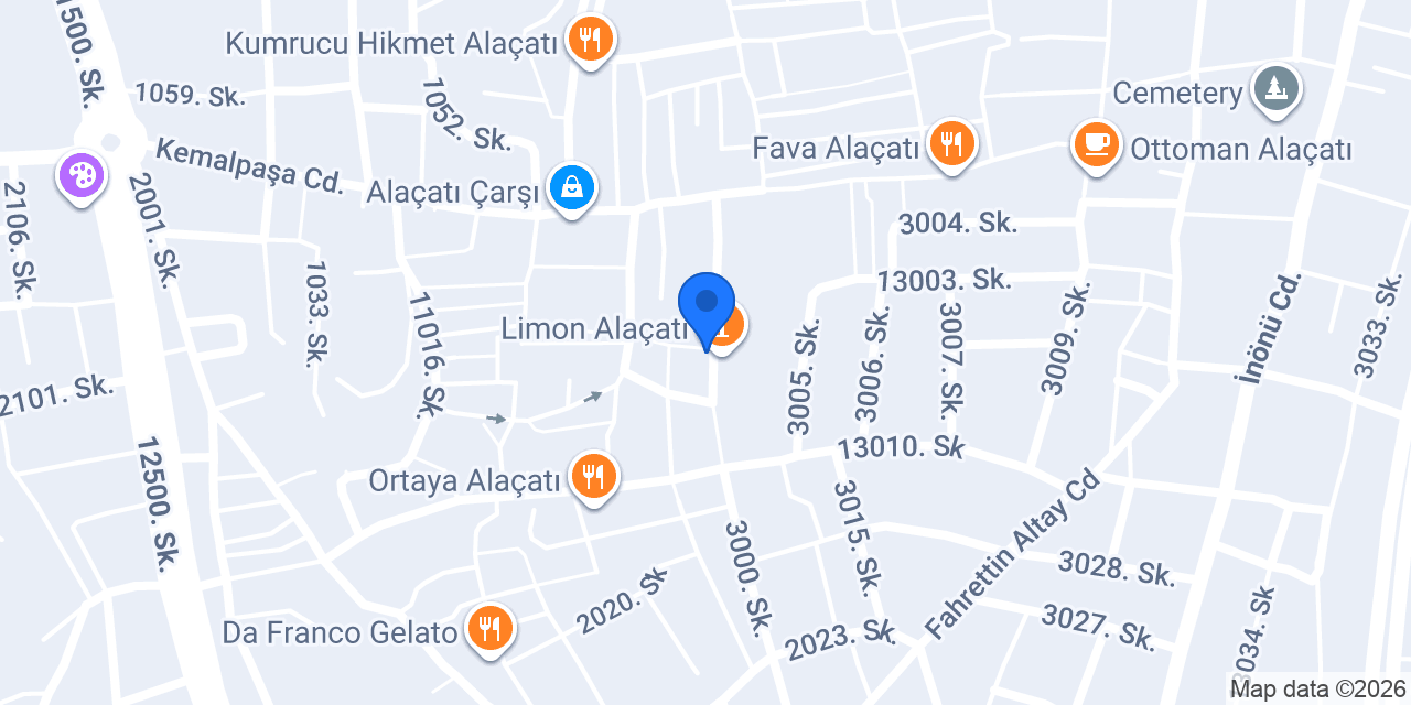 Luka Alaçatı konumu