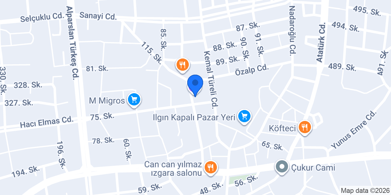 Cengiz veteriner kliniği konumu