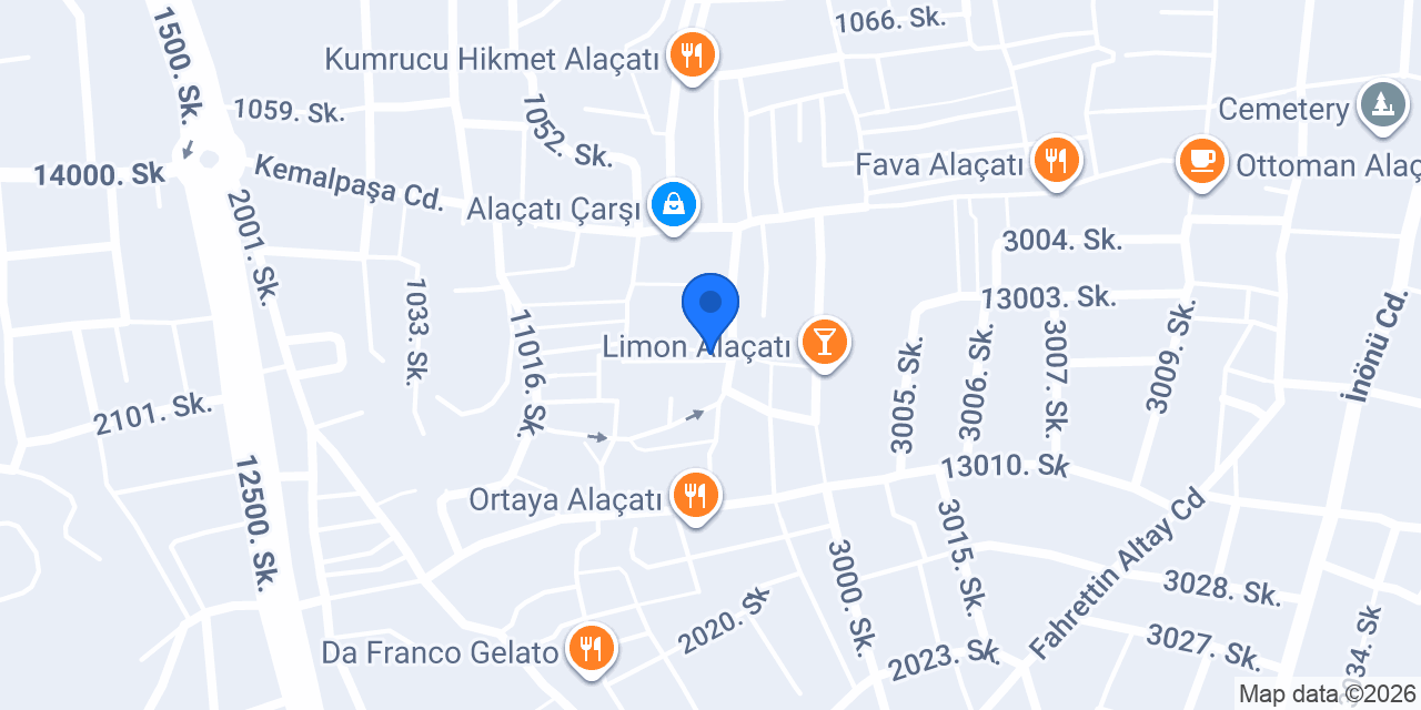 EbeGümeci Alaçatı konumu