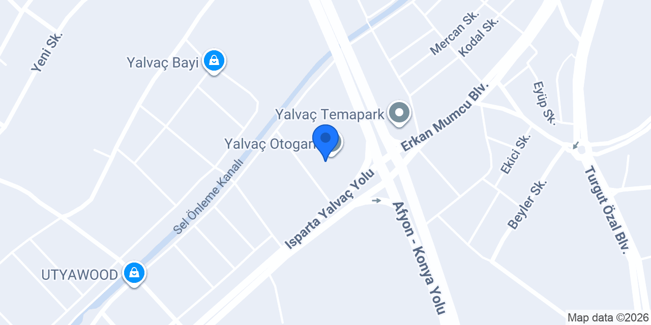 Yalvaç Seyahat Turizm konumu