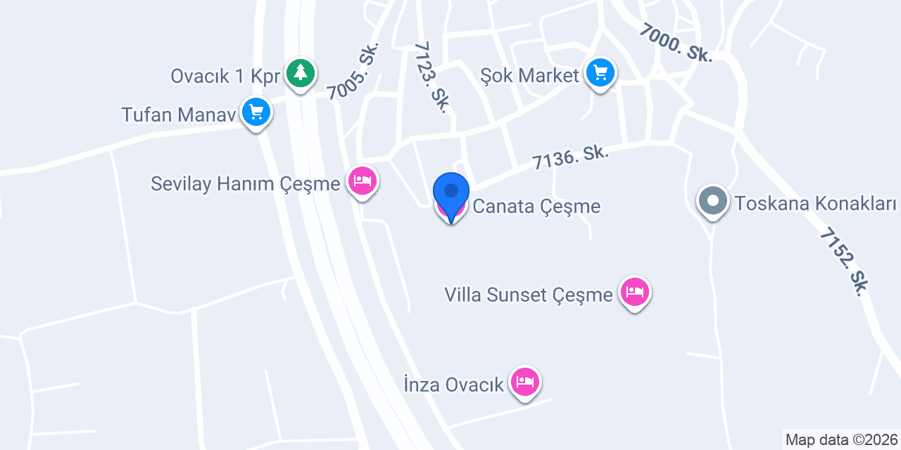 Canata Çeşme konumu