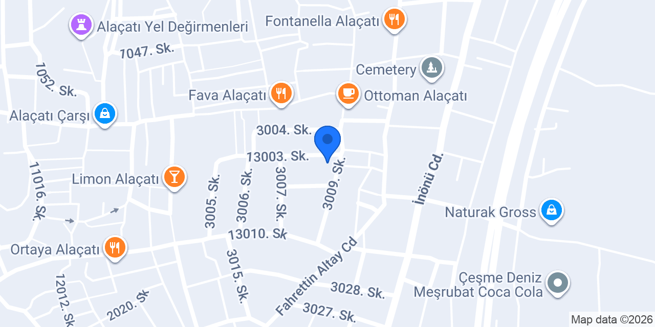 Mon Amour Alaçatı konumu