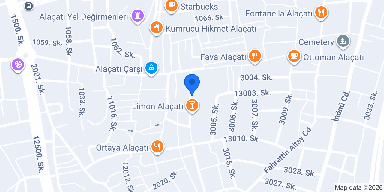 Köşker Alaçatı konumu