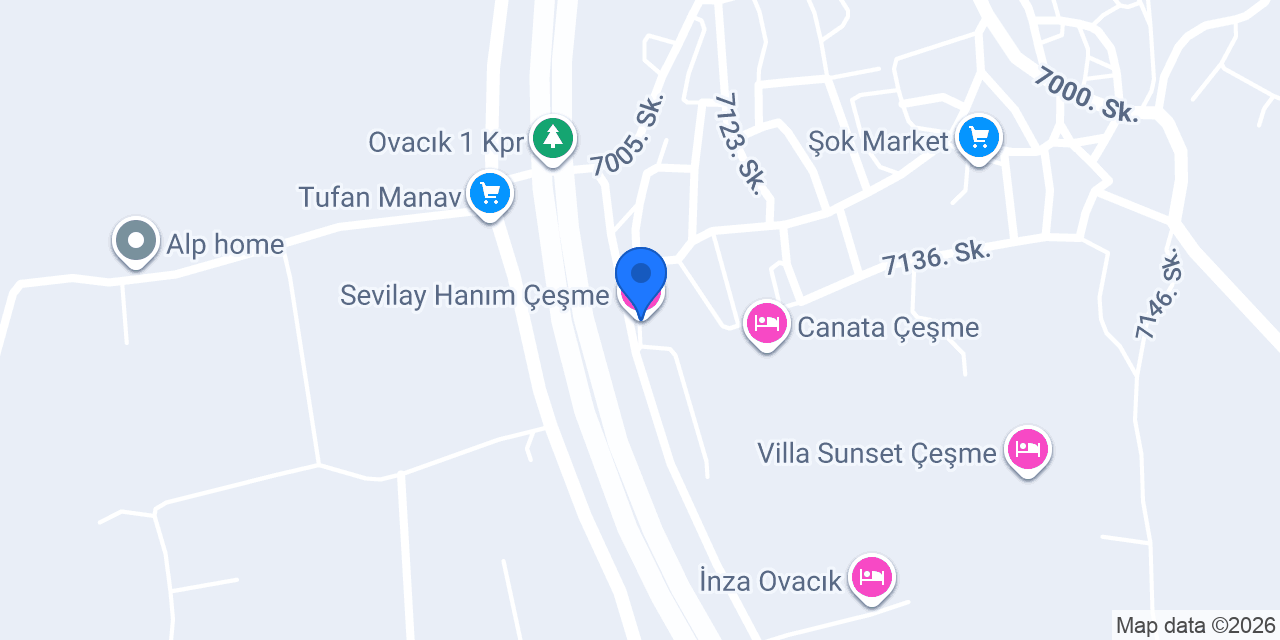Sevilay Hanım Çeşme konumu