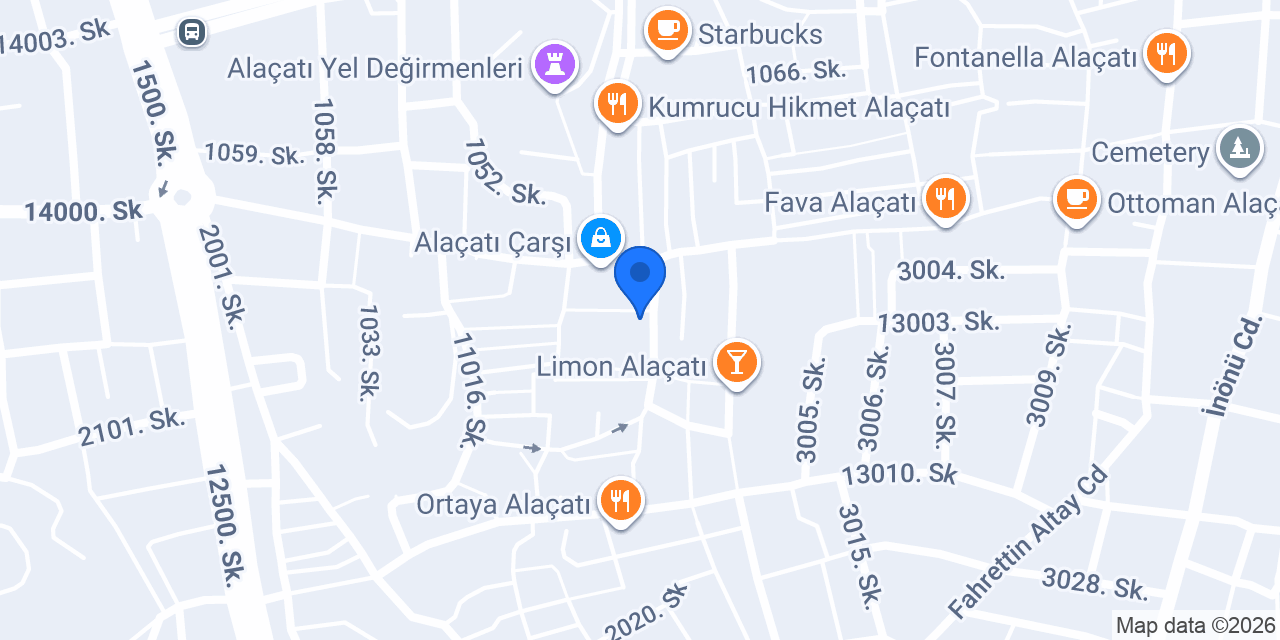 TİTER Alaçatı konumu