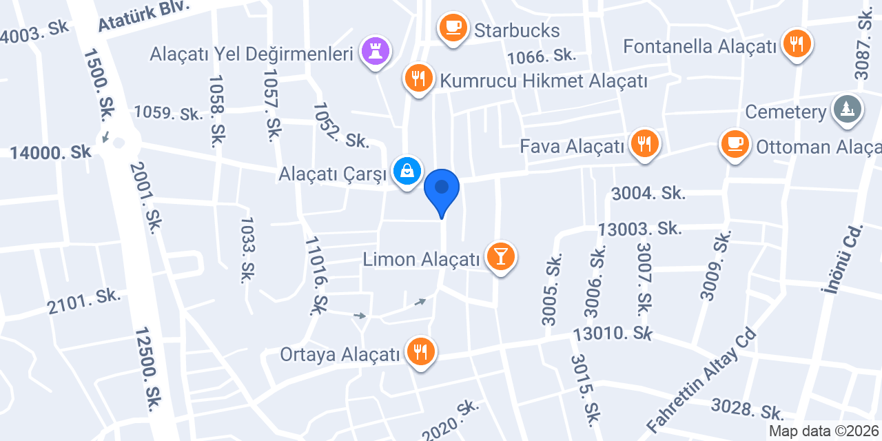 Leonis Diamond Alaçatı konumu