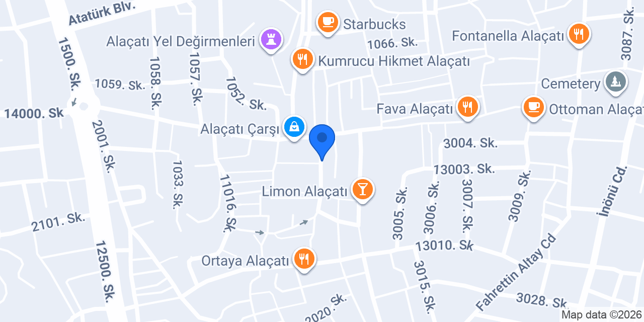 Buema Accessories Alaçatı konumu