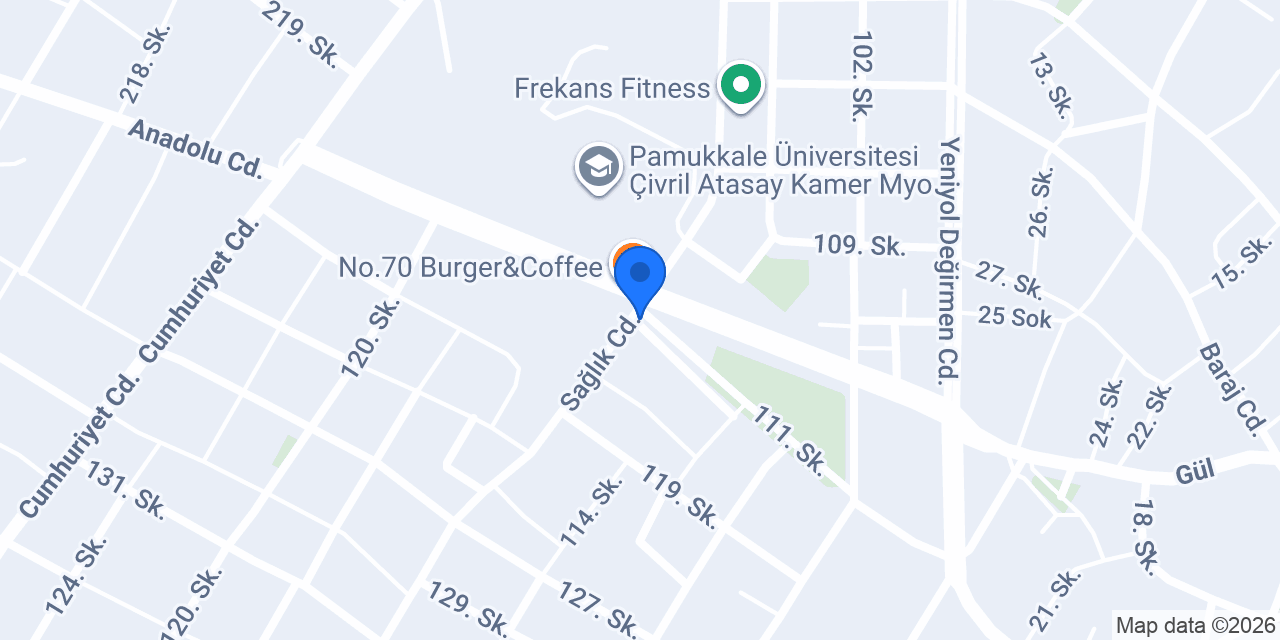 Çivril Üniversite Taksi konumu