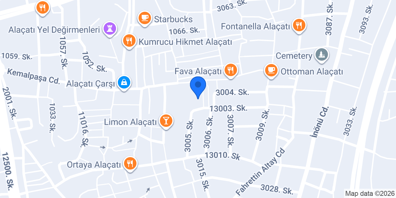 Misya Aromaterapi Alaçatı konumu