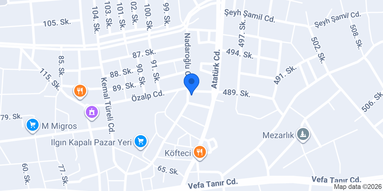 TURANLAR İNŞAAT ILGIN konumu
