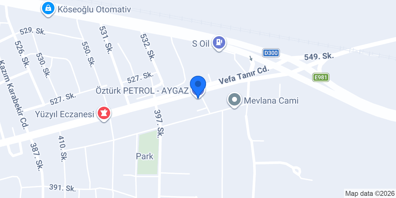 Öztürk PETROL - AYGAZ konumu