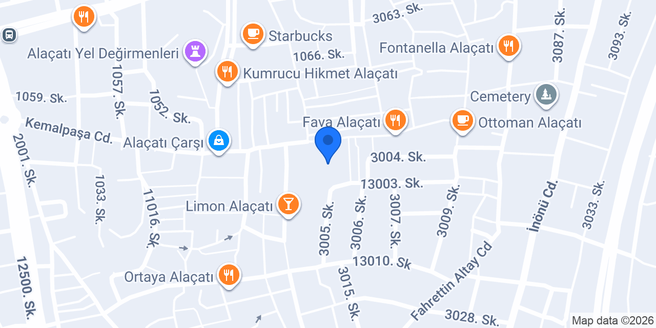 Ferdi Baba Restaurant - Alaçatı Köyiçi konumu