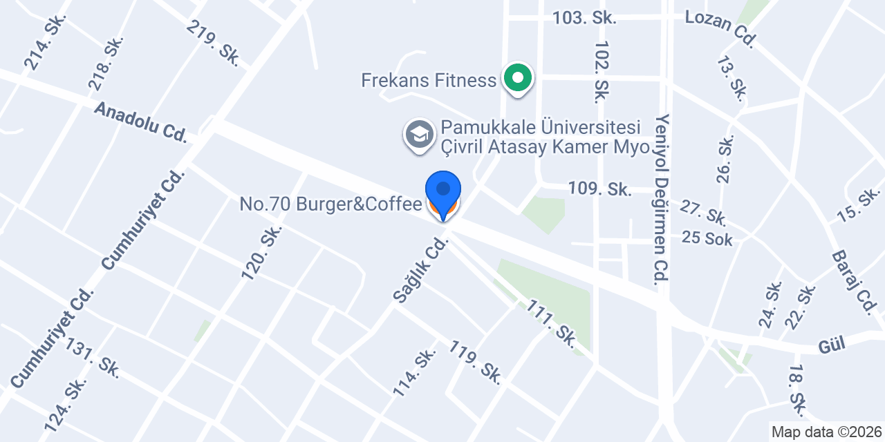 No.70 Burger&Coffee konumu
