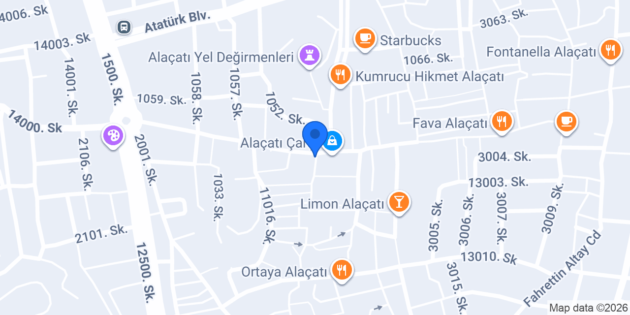 Sokak Alaçatı konumu