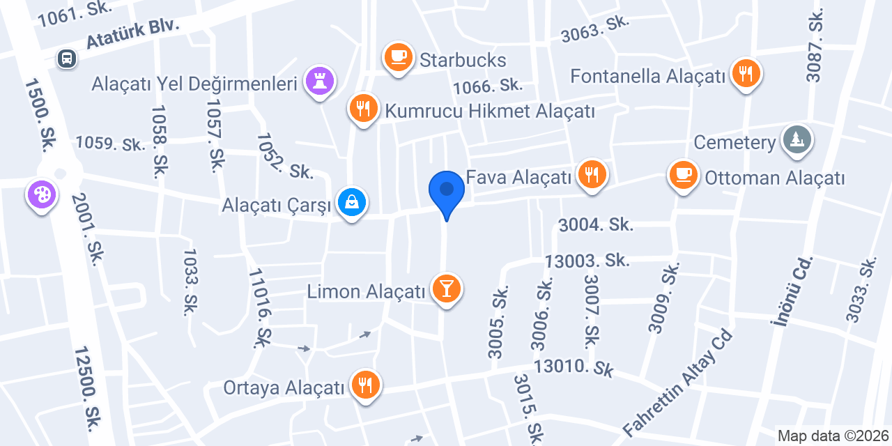 Cep Alaçatı konumu