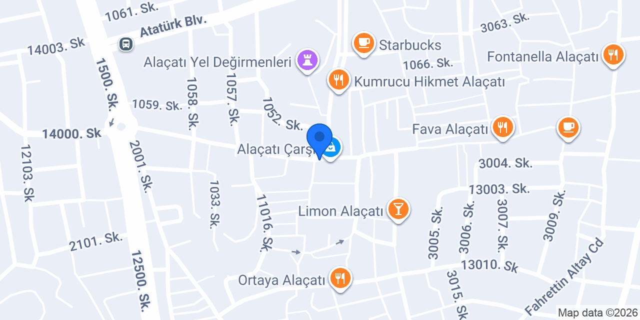 Burger Republic Alaçatı konumu