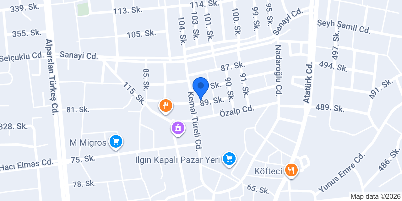 Teksin Oto Klinik konumu